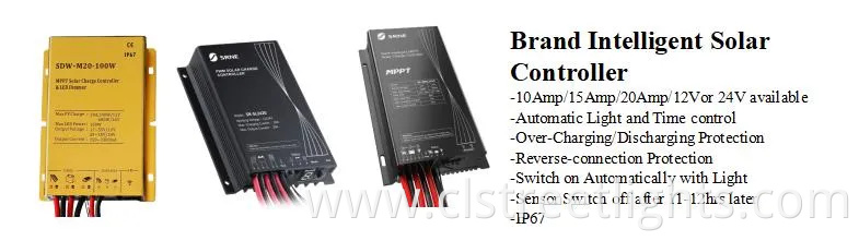 All in Two Integrated Solar LED Power Street Light with 5 Years Warranty